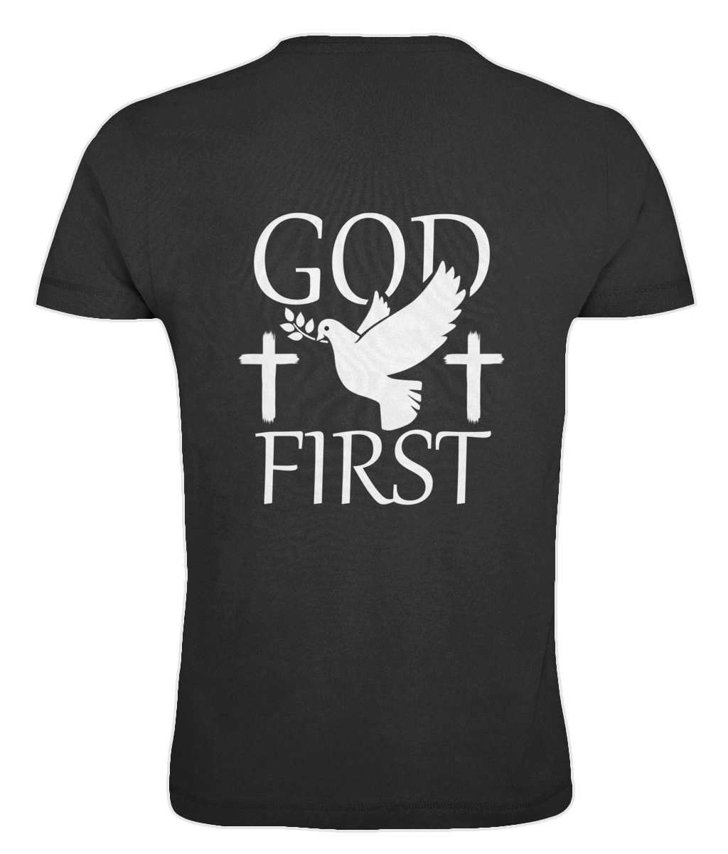 "God First" - тениска с големи размери