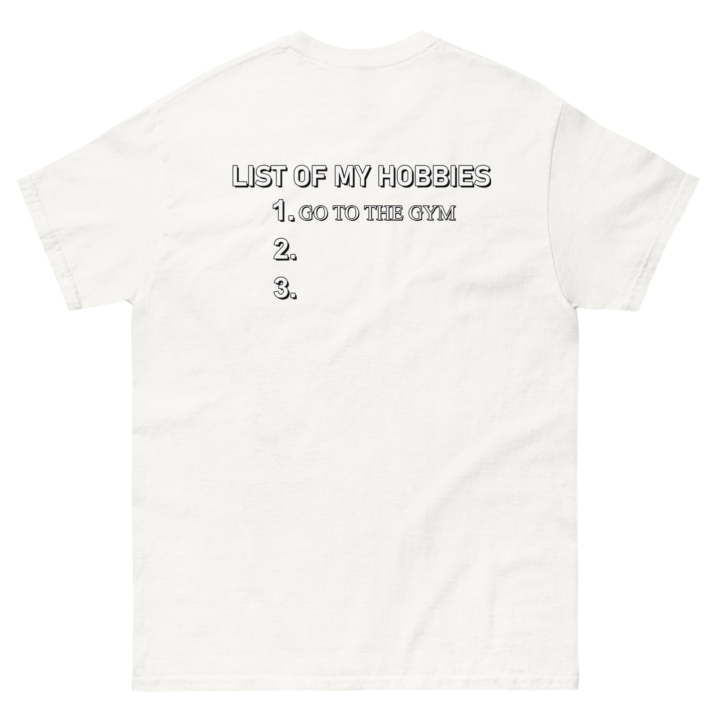 "Списък с моите хобита" - Класическа тениска