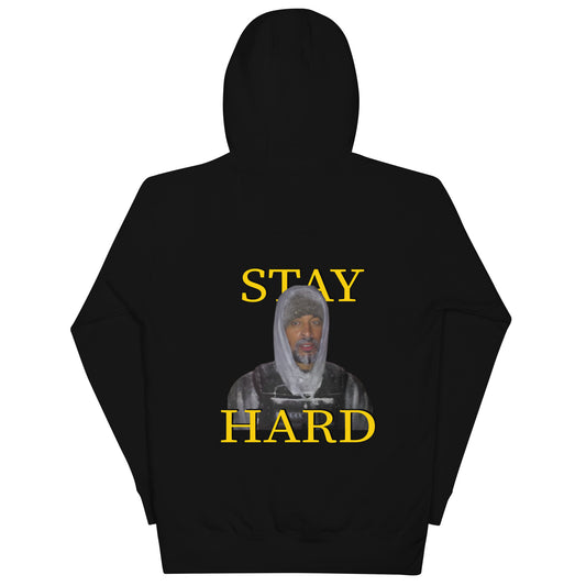 "Stay hard" - унисекс качулка