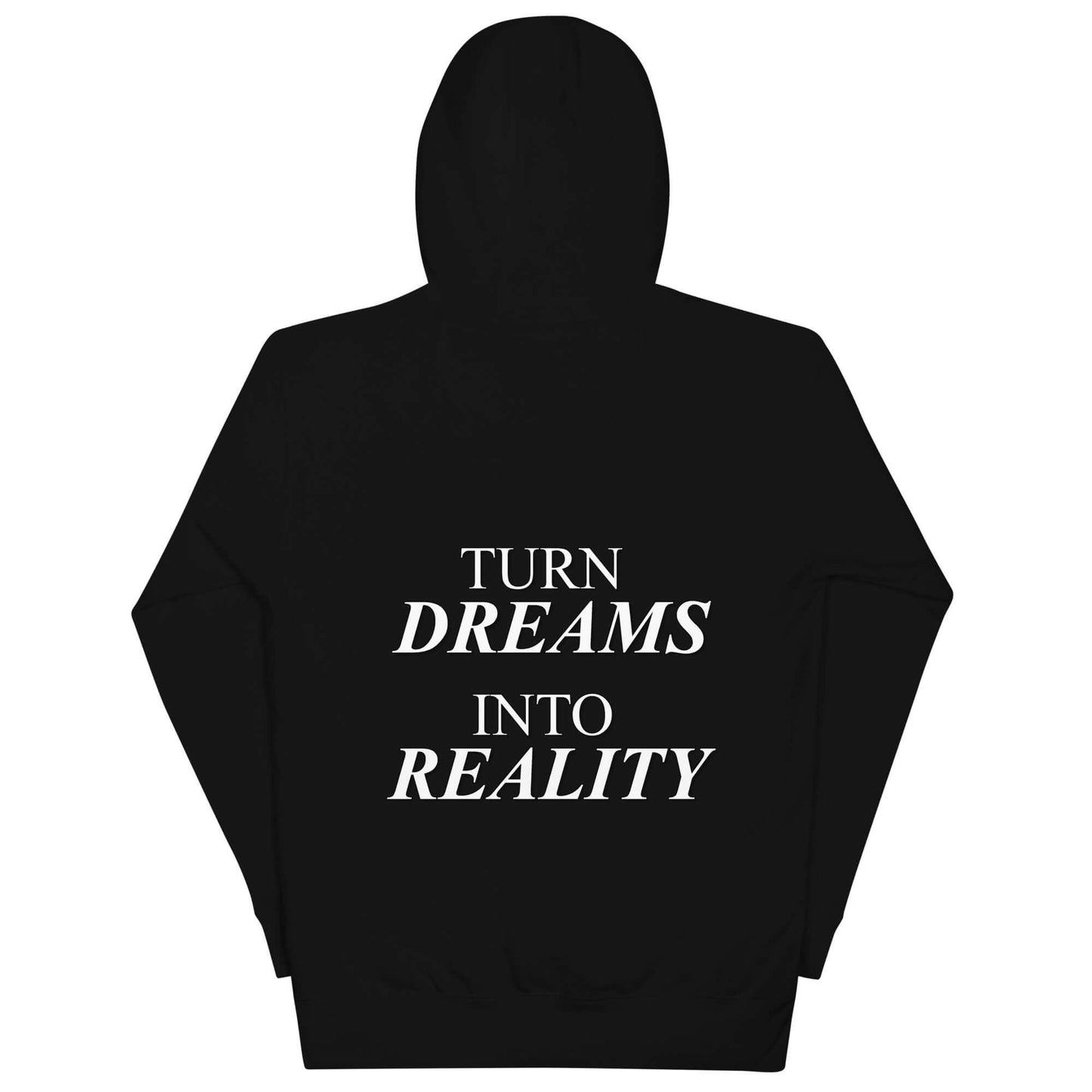 „Träume in die Realität“ – Unisex Kapuzenpullover