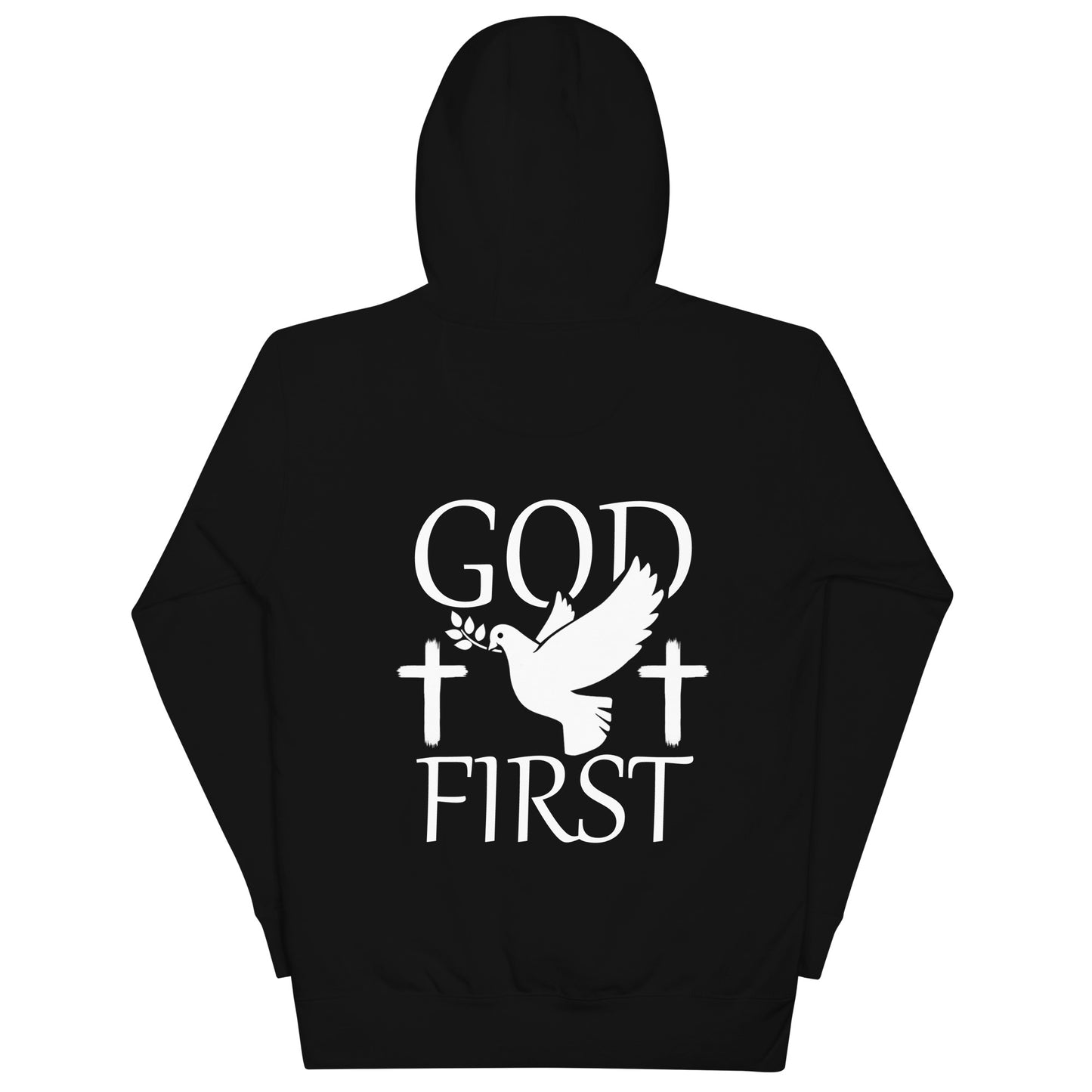 "God First" - унисекс суичър с качулка